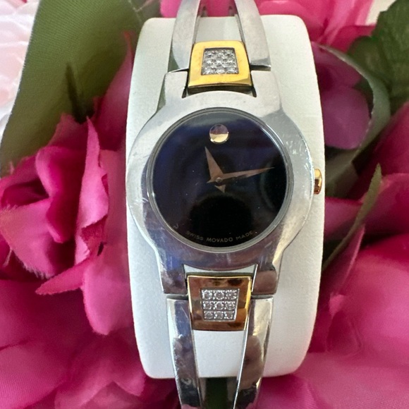 Movado Silver and Gold Women's Watch